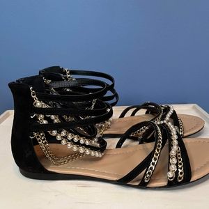 Embellished sandals